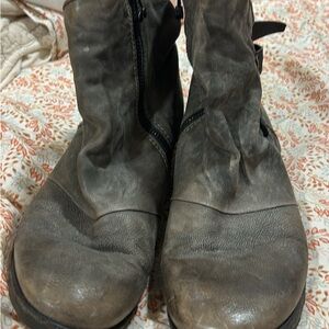 A.S.98 Gray Ankle Boots
